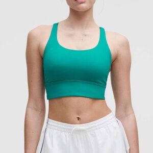 Lululemon Sonic Teal Energy Longline Sports Bra